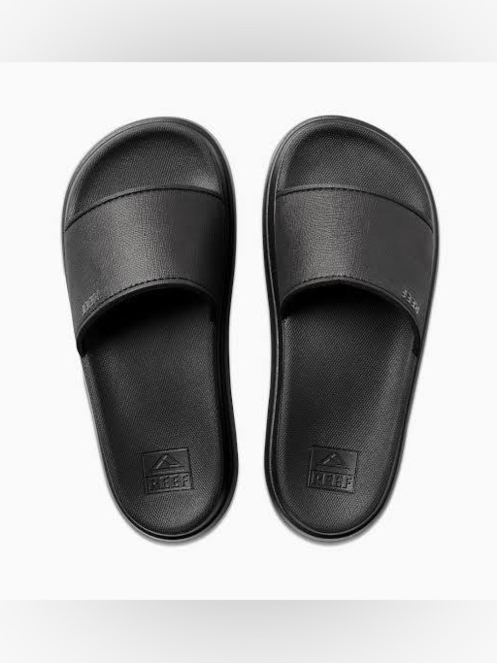 Reef Cushion Bondi Bay Platform Slides Sandals 11 black EUC